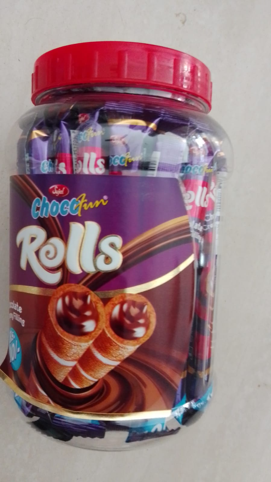 CHOCO ROLL 40PCS JAR